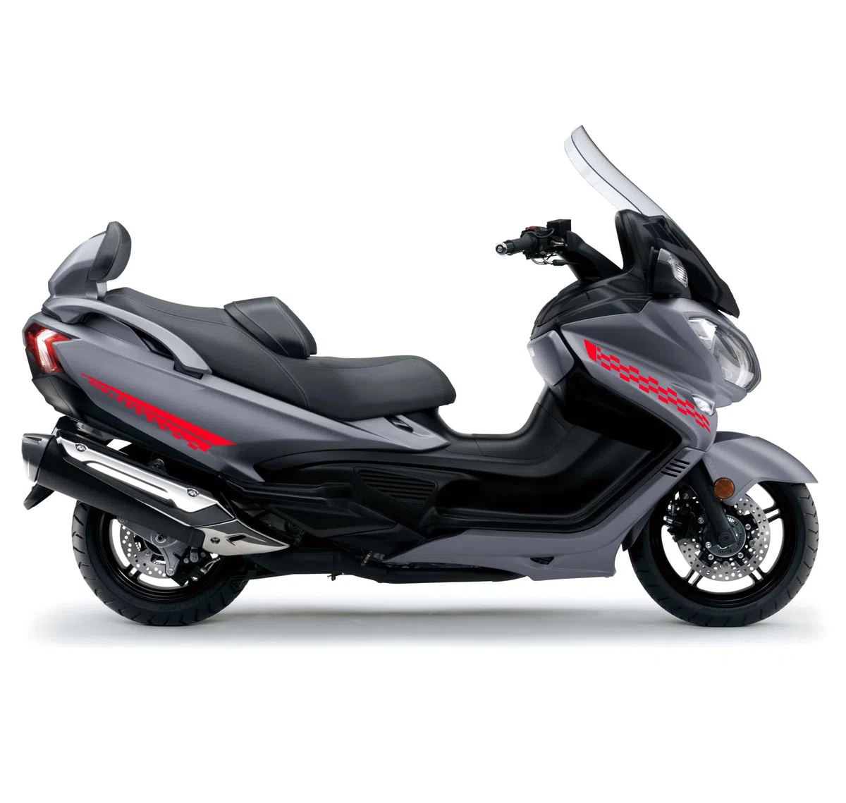 Adhesivos compatibles con Suzuki Burgman 650 (2017-2020) stickers para carenado de moto Decal Scatter Scooter M0326 (rojo fluorescente)
