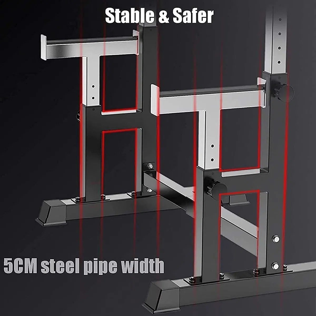 Rack de Sentadillas Profesional, Equipo de Entrenamiento de Fuerza, Deportes en casa, Levantamiento de Pesas multifunción, Gimnasio en casa, Fitness, Soporte de