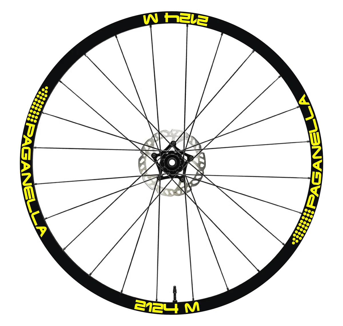 Pegatinas para llantas de bicicleta de 26 pulgadas – 27,5 pulgadas – 28 – 29 pulgadas – 28 – 29 pulgadas – Amarillo fluorescente
