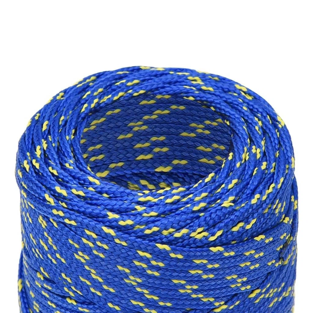 Cuerda Trenzada de la línea Outdoor, Cuerda for Barcos Polipropileno 240kg Resistente a roturas Multicolor Trenzado de Varios tamaños(Blue/100m,2 mm)