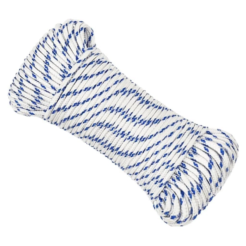 Cuerda Trenzada de la línea Outdoor, Cuerda for Barcos Polipropileno 240kg Resistente a roturas Multicolor Trenzado de Varios tamaños(Blue/100m,2 mm)