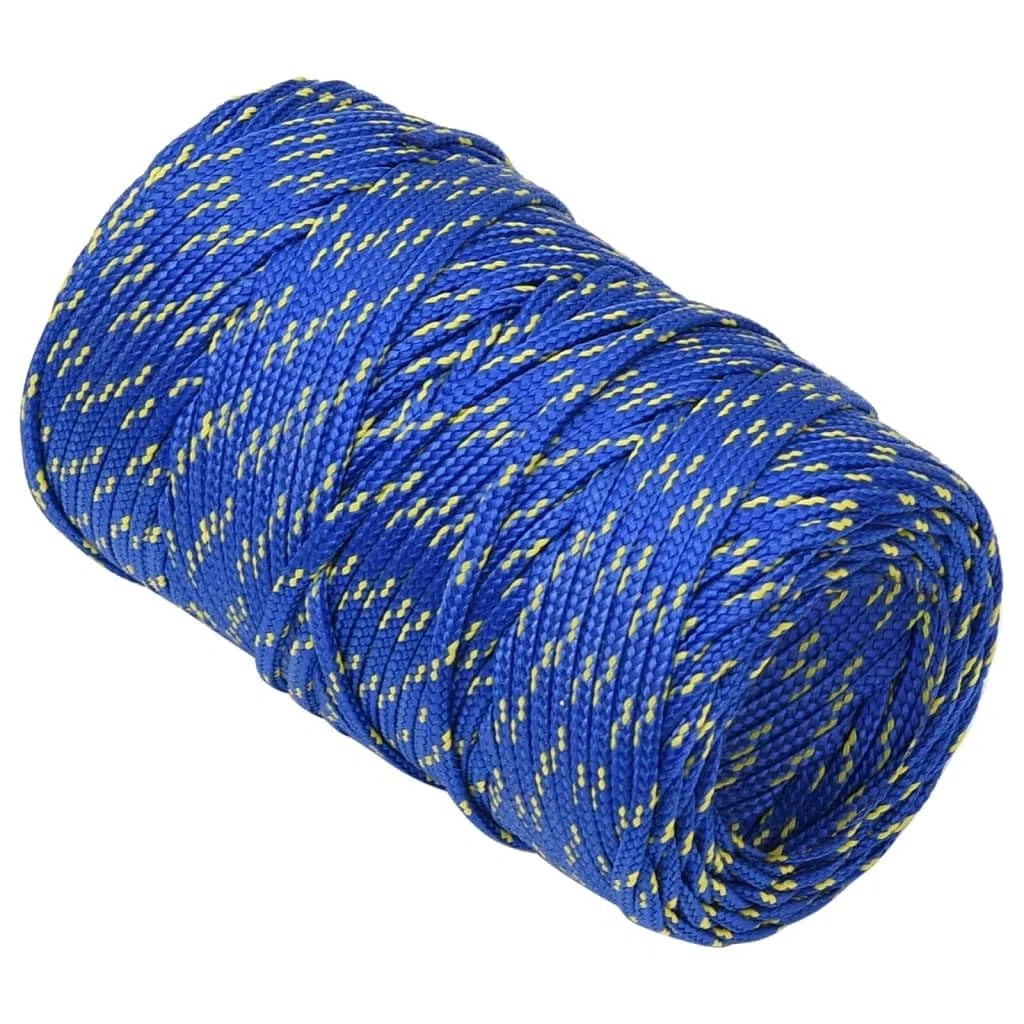 Cuerda Trenzada de la línea Outdoor, Cuerda for Barcos Polipropileno 240kg Resistente a roturas Multicolor Trenzado de Varios tamaños(Blue/100m,2 mm)