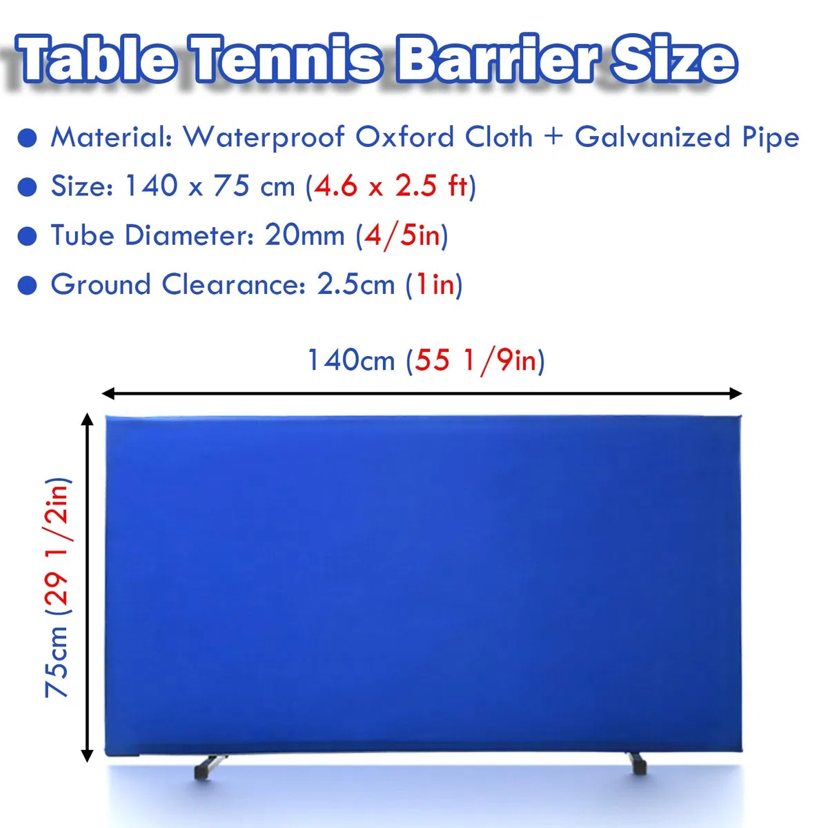 Bloque de protección perimetral para mesas de Ping-Pong, extraíble e instalable sin Herramientas, Ideal para oficinas y Parques Infantiles.