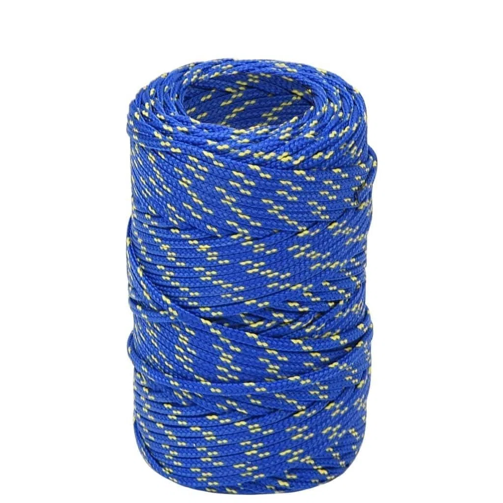 Cuerda Trenzada de la línea Outdoor, Cuerda for Barcos Polipropileno 240kg Resistente a roturas Multicolor Trenzado de Varios tamaños(Blue/100m,2 mm)